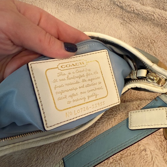 Coach Signature Scarf Print Hobo Bag - Picture 1 of 3